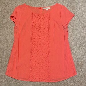 Coral loft blouse